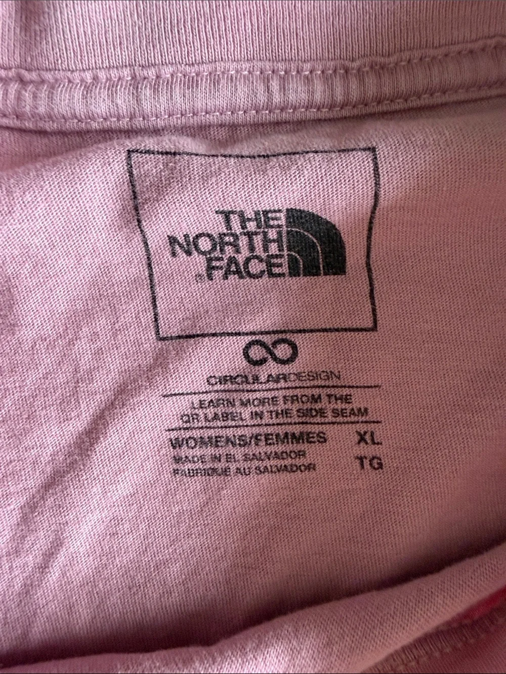 The North Face Pink Logo Short Sleeve Tee - XL